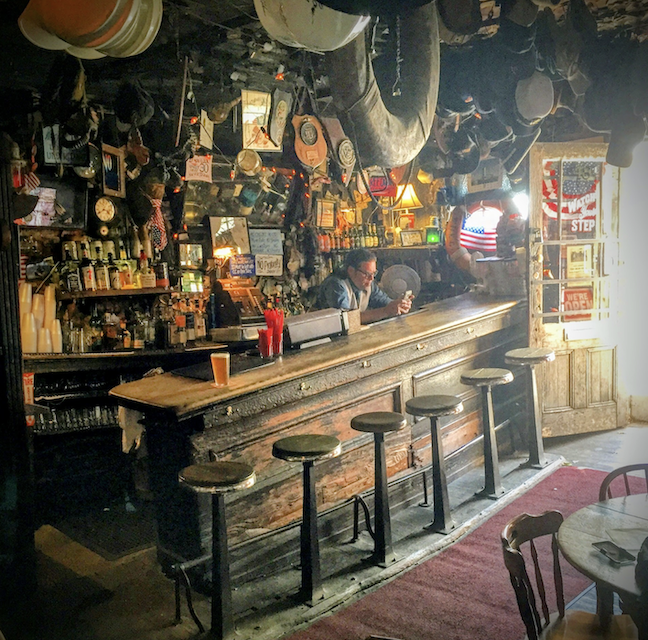 The floor at the First and Last Chance Saloon in Oakland sank during the great San Francisco earthquake and remains tilted to this day.